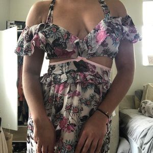 For love and lemons Silk floral dress